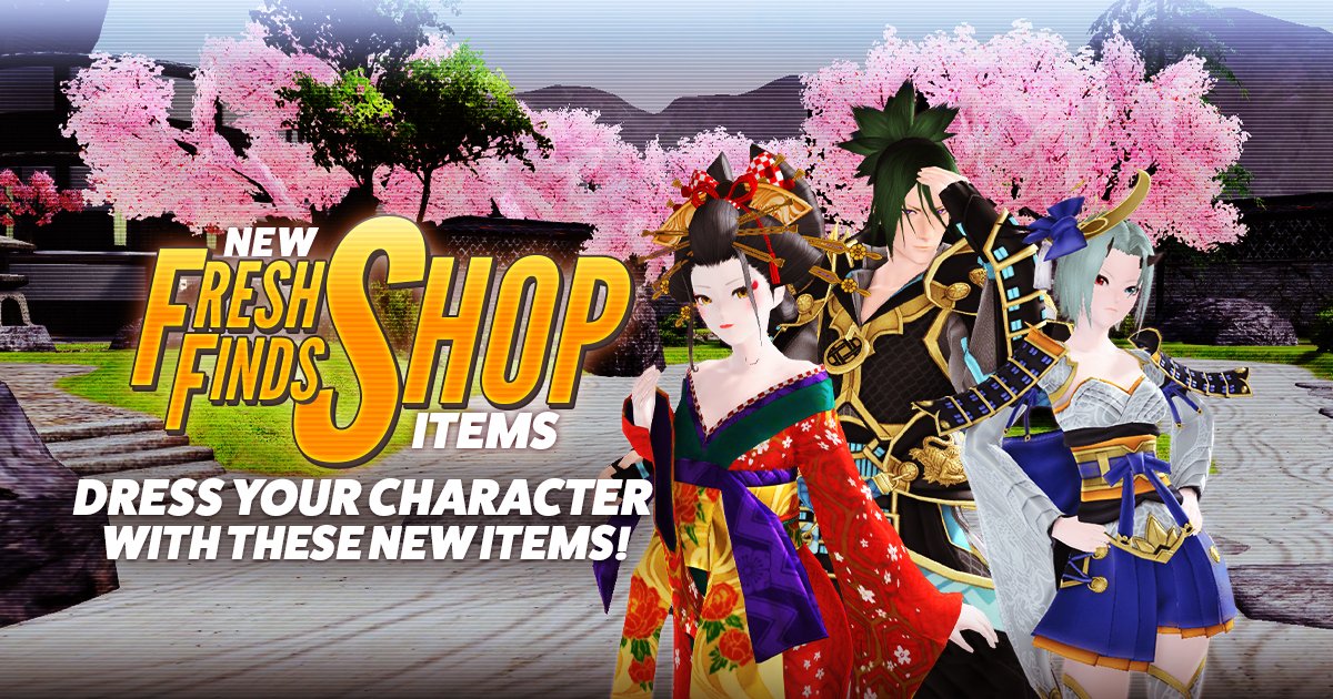 New Fresh Finds Shop offerings are releasing soon in #PSO2global! 