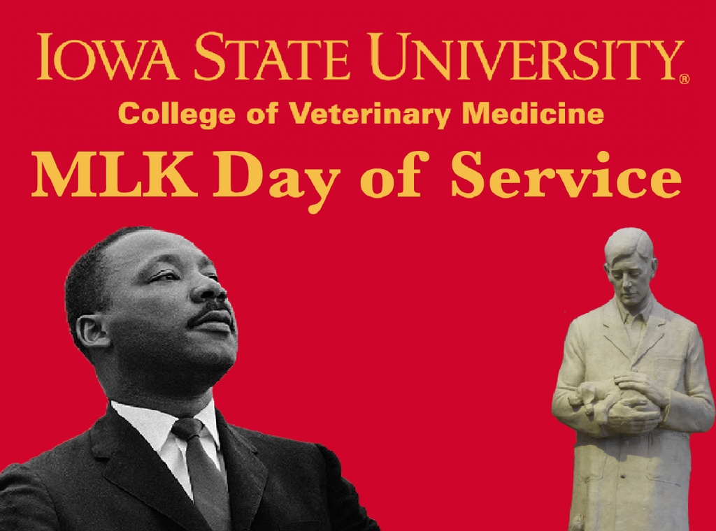 ISUVetMed's tweet photo. Thank you for joining us today #MLKVirtualVolunteer ! The ISU CVM Food drive will still be accepting donations of human and pet food this week, as well as monetary donations in our fundraiser page: https://t.co/cyHswviMXX
- Dr. Page and Dr. Pabón https://t.co/Pi337YLTUw
