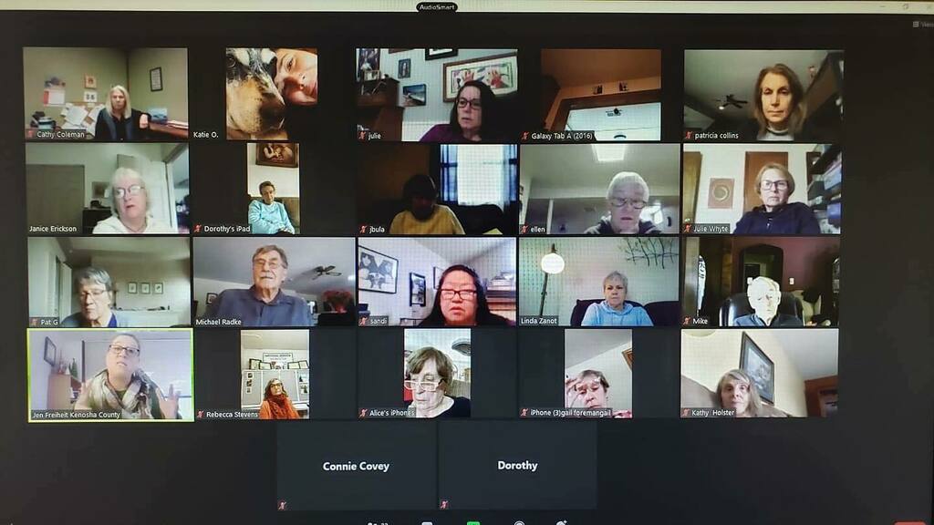 Huge Thanks to Dr. Jen Freiheit @ Kenosha County Division of Health for the thoughtful time spent with our Senior Center Without Walls participants discussing Corona Virus and answering all of our vaccination questions. Stop the Spread and Stay Safe #Ken… instagr.am/p/CKNErOLgERJ/