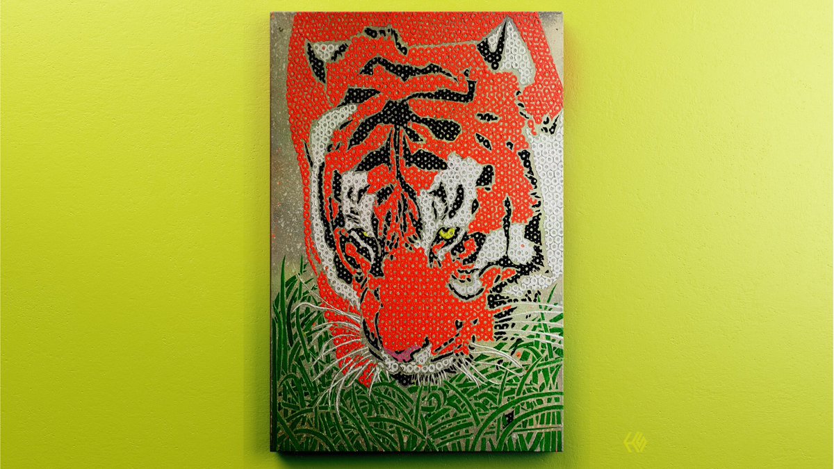 H_SCreative's tweet photo. Title: Spirit Of Mika
Material: Canvas.
Medium: Acrylic Paint/Spray Paint.
Dimensions: 800mm x 600mm.
Mika was our well loved rescue dog which passed 17th August 2020. Rest in Power Mika 
Tribute to Mika 
2013 - 2020 https://t.co/b0Bs7a8xJZ