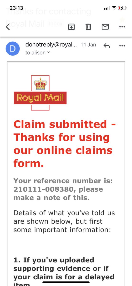 glamyourpramuk's tweet photo. @RoyalMail re online claim for damage. Your ref:210111-008380. I made the claim on 11/01/21 &amp; as attached auto replies show, I should of had a response by now - Its 5 working days today. Im out of pocket, as I’ve had to reorder the damaged contents to be resent to my customer! https://t.co/LFMkVKy04r