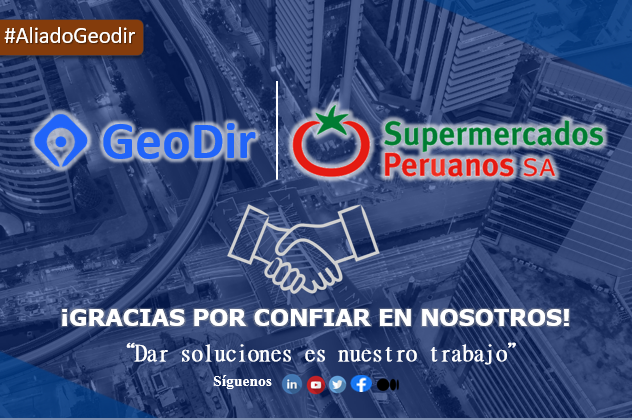 Inkamaps's tweet photo. ¡Les presentamos a nuestro #AliadoSupermercadosPeruanos #GeoDir!

Muchas gracias por confiar en nosotros😀🙌

Conoce más de GeoDir aquí ⬇️
https://t.co/P4xqB4LuQ0 https://t.co/evazkmxTMa