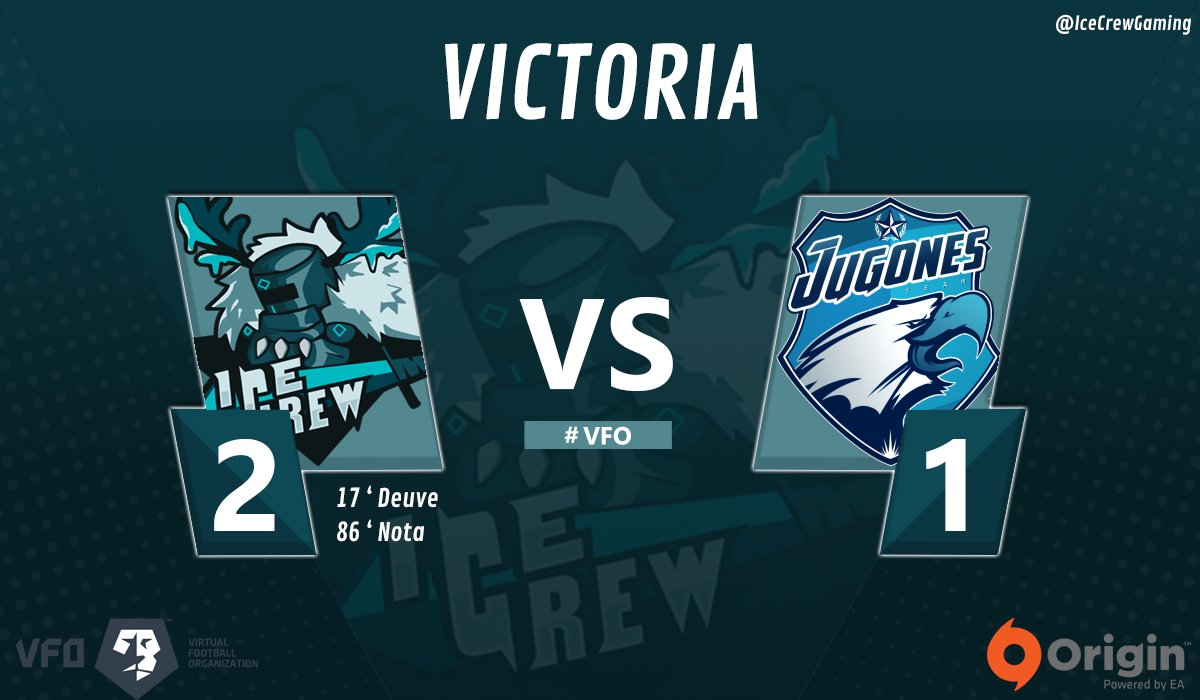 ⚽️ DIA DE PARTIDO ⚽️

En #FVPA perdemos ante <a href="/CostadoradaVFO/">H CostaDorada G</a> 
En <a href="/VFOspain_pc/">VFOspain PC</a> conseguimos una importante victoria ante @TeamJugones 

Felicitar a nuestros rivales y #VamosIceCrew 💪