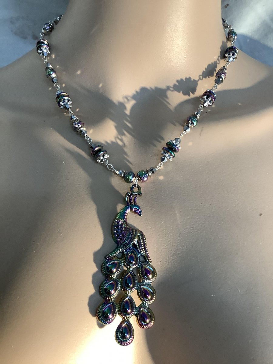 Rainbow titanium peacock necklace earring set 6 https://t.co/h0RJYUmV3g https://t.co/97TMzceDR2