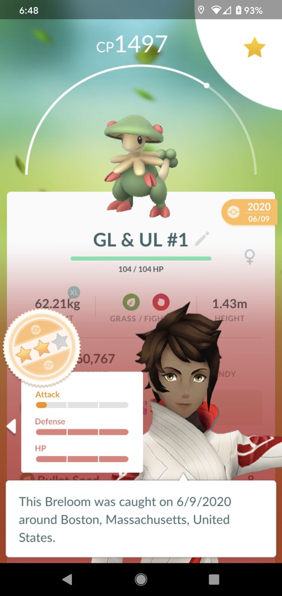 C360's tweet photo. @nathanpiplup @JonkusPKMN Caught this bad boy about 6 months ago. GL AND UL #1. Question: has Chesnaught made Breloom irrelevant? https://t.co/C4B35Er0J8