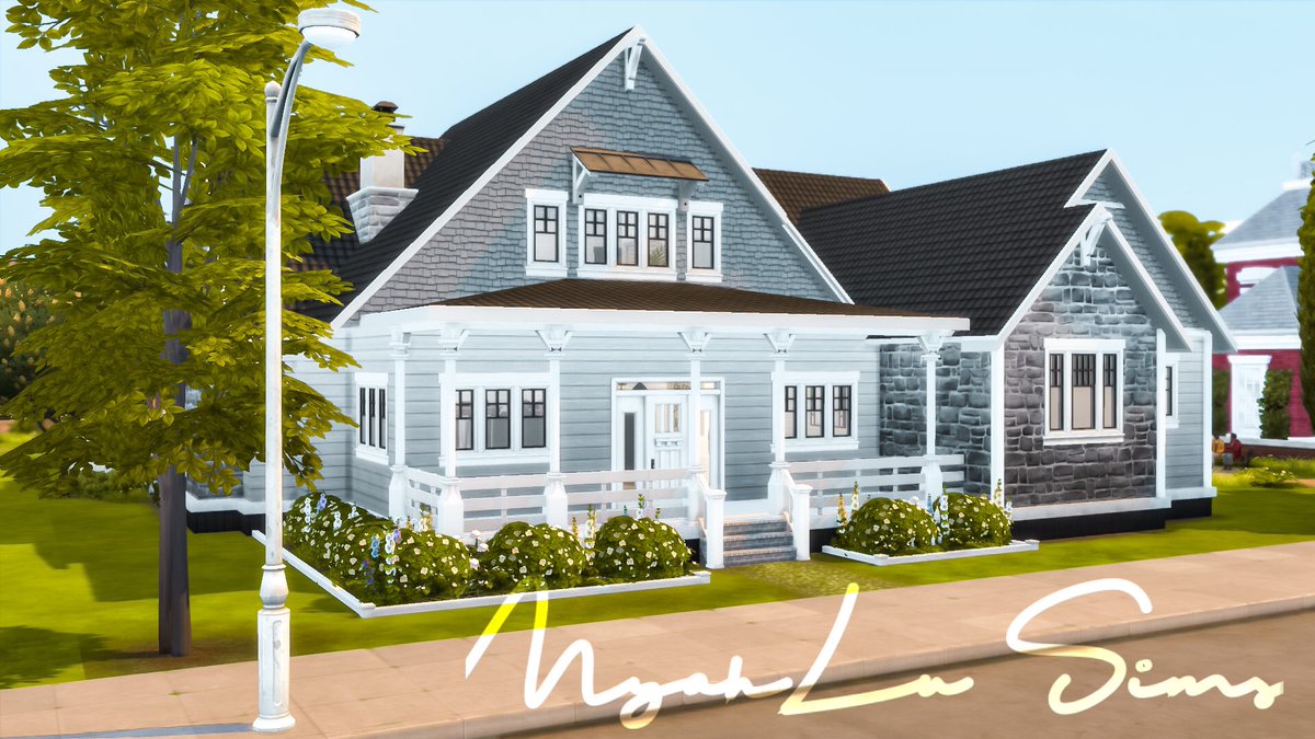 MyahluSims's tweet photo. Farmhouse inspired Craftsman family estate up on the gallery! ID: myahlu
#simsbuilder #farmhouse https://t.co/fkqDj5uP0a
