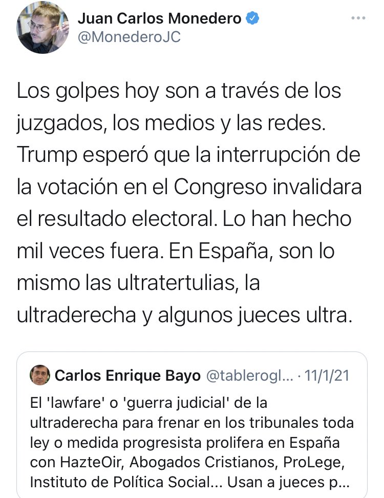 IPS_Esp's tweet photo. Pues según Juan Carlos Monedero somos una entidad “Ultraderechista y de Ultratertulia”... cuando no saben qué calificativos poner, siempre usan el mismo..... Que penosos...

#ULTIMAHORA #IPSeNoSeRinde #GobiernoDeInutiles #GobiernoSocialcomunista #GobiernoDeLaMentira https://t.co/RCkG1CMVoh