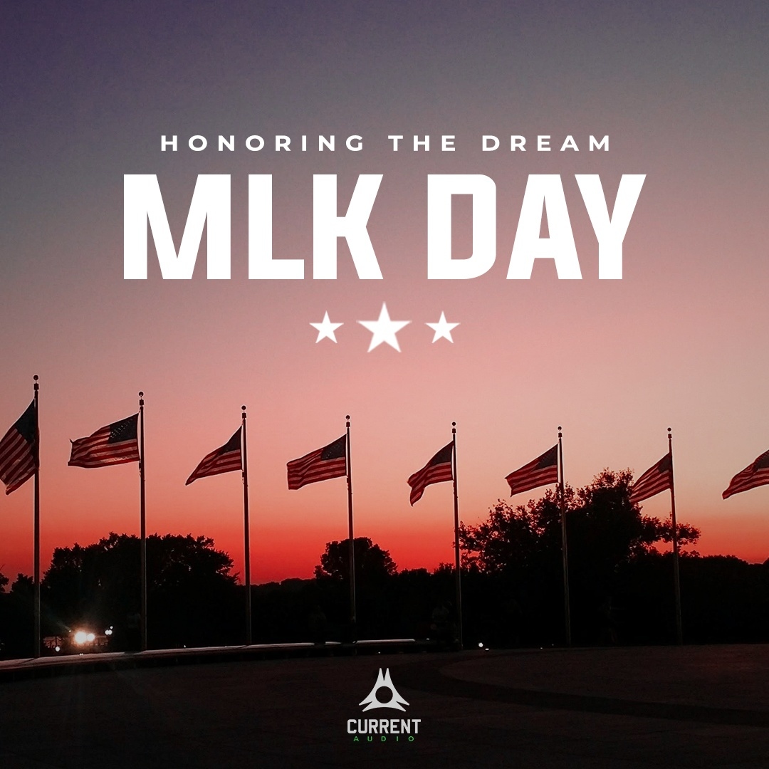 current_audio's tweet image. ✅ Motivation Monday✅
.
Happy Martin Luther King Jr. Day!
.
“We may have all come on different ships, but we’re in the same boat now.” --M.L.K.
.
#currentaudio #soundvisiontechnologies #audio #speakers #sound #music #mlkday #mlkday2021 #remember