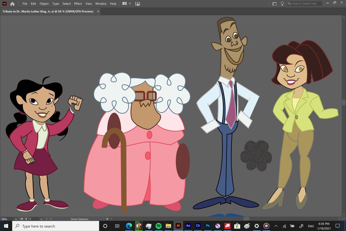 UnitedCartoons's tweet photo. Here's a #WorkInProgress vector graph of #TheProudFamily, drawn by our CEO @VladPlantin360 in honor of #MLKDay - to help promote racial fairness &amp; equality, we support black representation in all areas of human life, including in animation! #BlackLivesMatter https://t.co/CYulA1Rviw