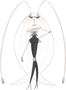 Shiny Pokémon as Poetry Book Covers19. Shiny Pheromosa as Lauren Russell's Descent (Tarpaulin Sky Press, 2020)