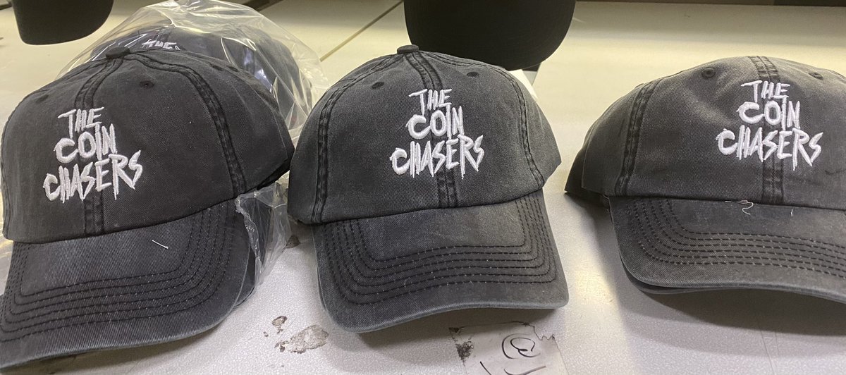 TheCoinChasers's tweet photo. THE COIN CHASERS ACID WASH &amp; LIGHT RED DAD HATS, AVAILABLE THIS FRIDAY! https://t.co/ns9nMdaJuK
