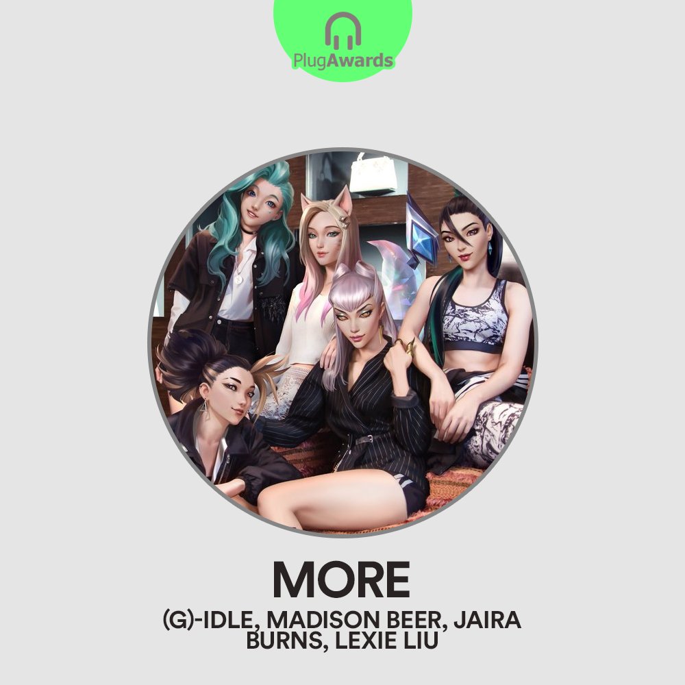 plugpalooza's tweet photo. Com 32,4% dos votos, KDA, (G)-IDLE, Madison Beer, Jaira
Burns e Lexie Liu vencem a categoria de "Parceria do ano" com MORE no PlugAwards 2020
#PlugAwards https://t.co/ZkFIjQQ1Yi