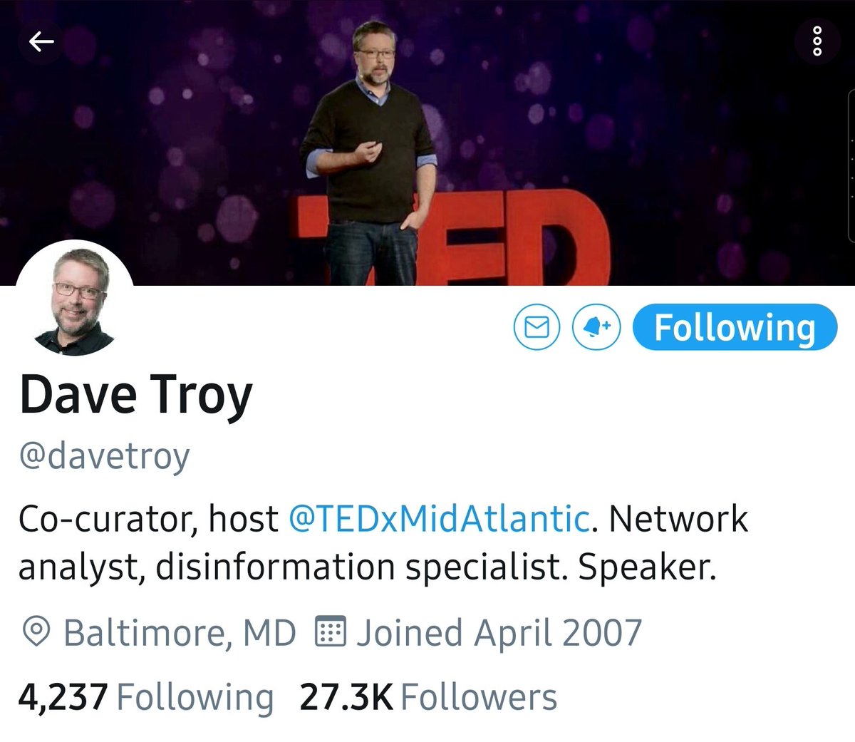 10)This is where things get interesting....Dave Troy is a serious chap, definitely not a Trump Supporter.