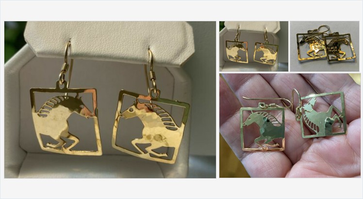thegraydoor's tweet photo. Vintage Signed Wild Bryde Gold Plated Cut Out Arabian Horse Dangle Earrings | eBay #drop #dangle #wildbryde #horses #horseearrings #vintagecostumejewelry #costumejewlery #vintagejewelry
https://t.co/RFjwOwoBmY
(Tweeted via https://t.co/mAAOTDGYZx) https://t.co/cjWhS2h6BA