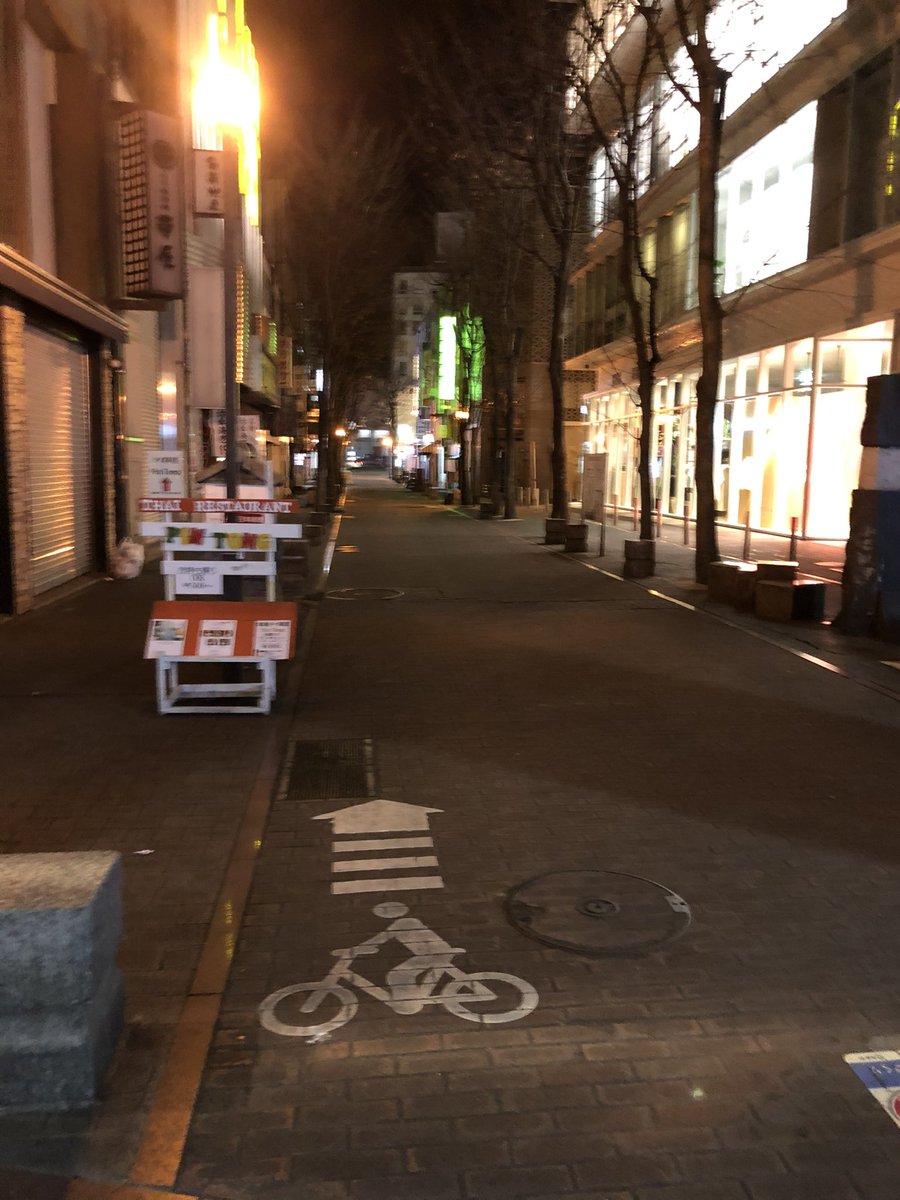et_le_ciel's tweet photo. 緊急事態宣言を出され20時に飲食店が閉まった熊本のアーケード内がこちら https://t.co/zvbf8eZ9mF