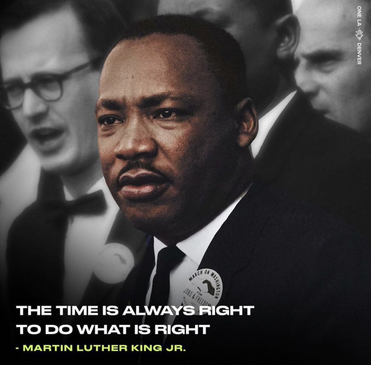 All we have for sure is the day we’re in. At any moment, we can decide to make a different choice and do what’s right. Today we’re honoring the legacy of Reverend, Doctor Martin Luther King, Jr. We’re grateful for his sacrifice and life of service. . . . #MLK #MLKDay