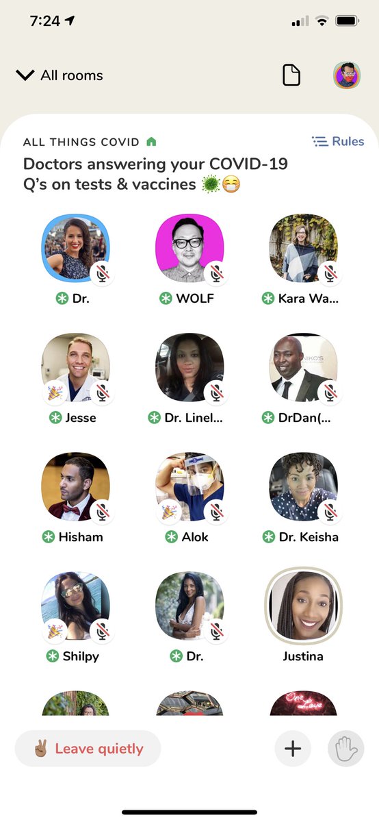 Jason Carvalho 🇨🇦👨🏽🚀🚀 (@jasoncarvalhohq) on Twitter photo #DoctorsAnsweringYourCOVIDQ’s via <a href="/joinclubhouse/">Follow @Clubhouse</a>
Thanks to <a href="/ShoshUMD/">Shoshana Ungerleider, MD</a> @jesseOSheaMD <a href="/docdanmd/">Dr. Dan</a> <a href="/DocNellCam/">Linelle Campbell, MD, MS</a> @keishaydavis <a href="/HishamYous/">HY</a> <a href="/ayaosman/">Aya Osman, PhD</a> <a href="/juss710/">Jusss</a> <a href="/CrunchyAllergy/">Kara Wada, MD</a> <a href="/terrycrews/">Terry Crews</a> for answering questions and participating in tonight’s Q & A.
#FutureOfInformationViaClubHouse #DoctorsAnsweringYourCOVIDQ’s via <a href="/joinclubhouse/">Follow @Clubhouse</a>
Thanks to <a href="/ShoshUMD/">Shoshana Ungerleider, MD</a> @jesseOSheaMD <a href="/docdanmd/">Dr. Dan</a> <a href="/DocNellCam/">Linelle Campbell, MD, MS</a> @keishaydavis <a href="/HishamYous/">HY</a> <a href="/ayaosman/">Aya Osman, PhD</a> <a href="/juss710/">Jusss</a> <a href="/CrunchyAllergy/">Kara Wada, MD</a> <a href="/terrycrews/">Terry Crews</a> for answering questions and participating in tonight’s Q & A.
#FutureOfInformationViaClubHouse