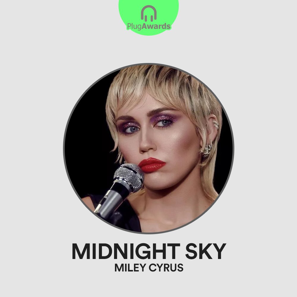 plugpalooza's tweet photo. Com 52,9% dos votos, Miley Cyrus vence a categoria de "Música do ano" com Midnigh Sky no PlugAwards 2020
#PlugAwards https://t.co/ubI8vdHVEY