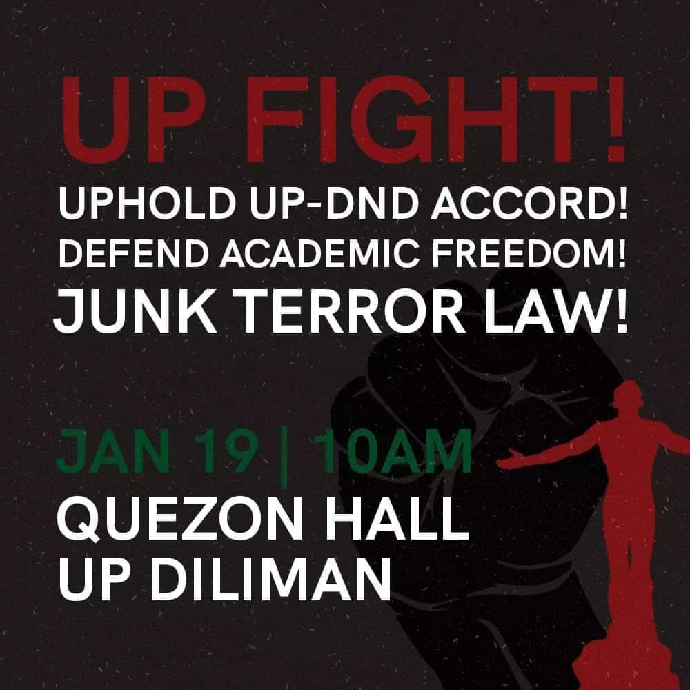 Pasismo ang nagluwal sa UP-DND Accord at PUP-DND Accord, at mas matiding banta pasismo ang babali dito. #UPFight #DefendUP #UpholdUPDNDAccord #UpholdAcademicFreedom #NoToCampusMilitarization