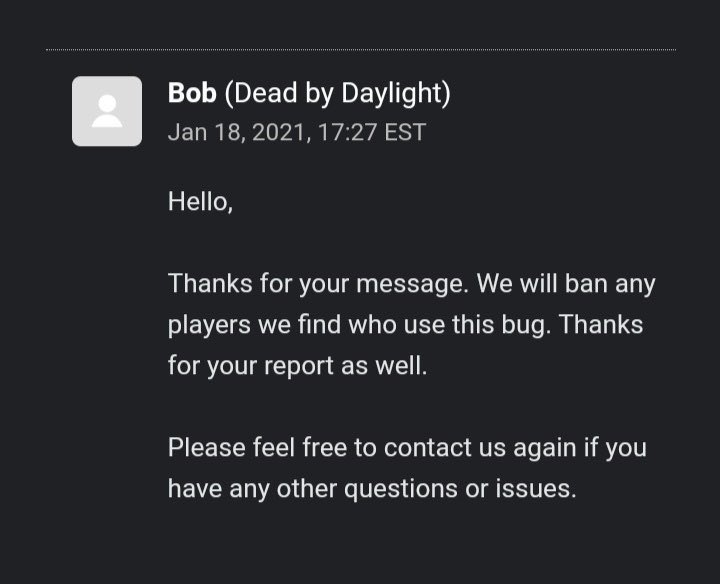 Dead By Daylight Tricksofshadows To Clear Things Up We Are Not Banning For This And Nobody Has Been Banned For This To Date Our Stance Has Always Been To Ban