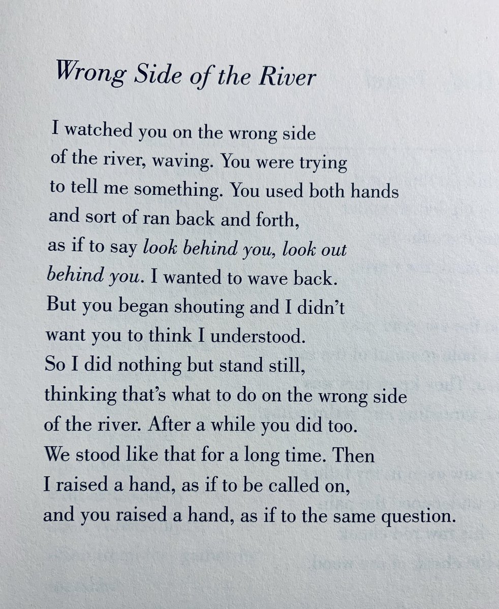 beckee's tweet photo. Wrong Side of the River, Stanley Plumly https://t.co/MdXGE3tR2N