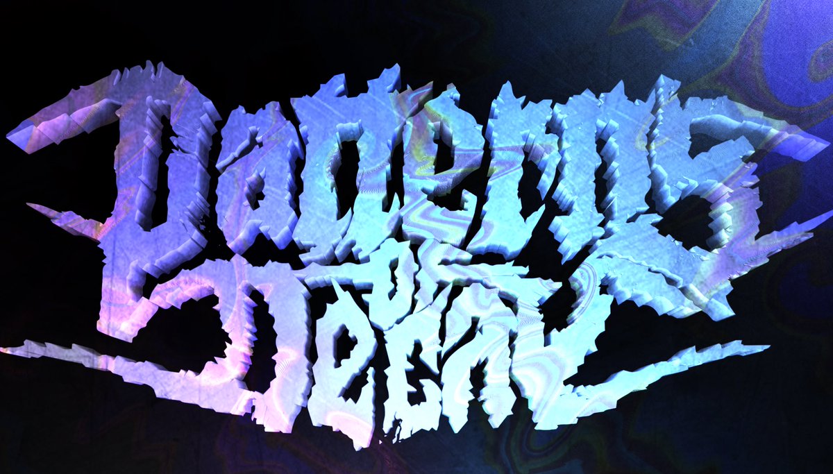 rony_tomano's tweet photo. Decided to take my bands older logo and extrude the .SVG in blender. I’m really on a Blender kick lately. The first one I decided to just overlay a trippy pattern (PODmt 😆) and the second is a normal steel one. 

#art #artwork #design #patternsofdecay #3dart #blender3d #blender https://t.co/JKE3Oq3bKK