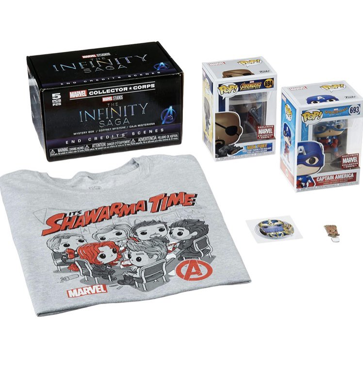 Now back in stock at Amazon, their exclusive Collector Corps End Credits edition! Sizes S - 3XL ~
Linky ~ amzn.to/2M7rFRy
#Ad #FPN #FunkoPOPNews #Funko #POP #Funkos #POPVinyl #FunkoPOP #FunkoPOPs #Marvel #CollectorCorps