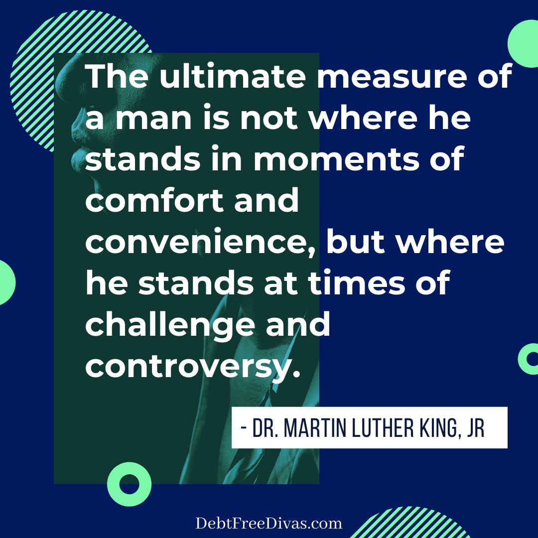 We celebrate today because Dr. Martin Luther King, Jr. had a dream. What's your dream? #teamdebtfree #debtfree