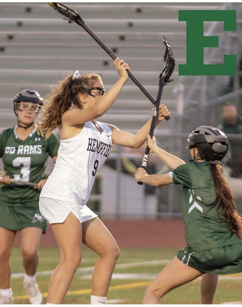 HempLax1's tweet photo. The first Hempfield commit for the Class of 2022 is our very own Kelsea Dague! Congratulations to @DagueKelsea on her verbal commitment to play D1 lacrosse at Eastern Michigan University!  We are SO proud of you! 💚🤍 #GoEagles @EMU_Lacrosse @EMUAthletics https://t.co/0Ka5bOVm3H