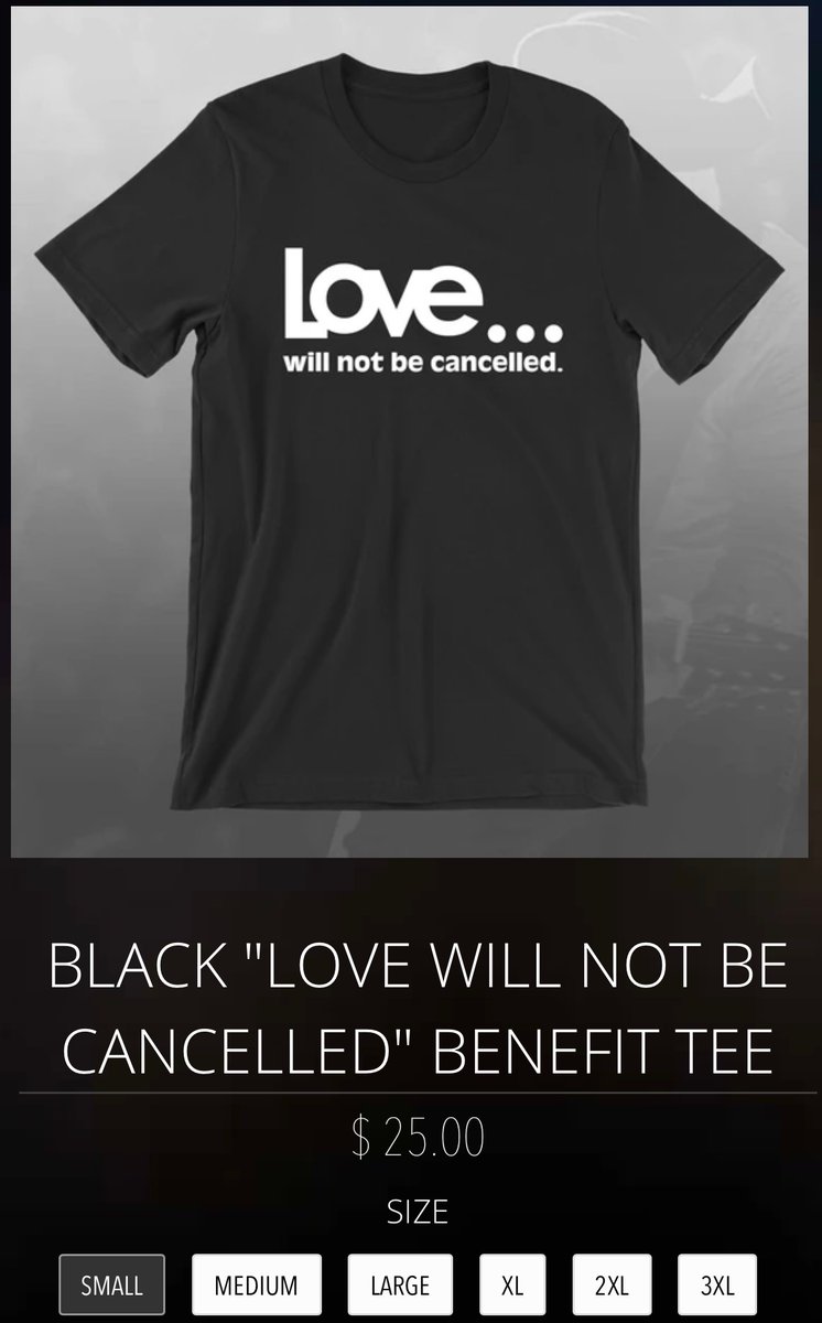 Hey #MAGA #FailedInsurrectionists and #DomesticTerrorists Since y’all like to buy stuff and burn it how about some of these here Black 
#LOVE ... willnotbecancelled T-Shirts? 
As worn on #GarthandTrishaLIVE  bit.ly/3mK83j0 Proceeds will be donated to 
@teammates4kids