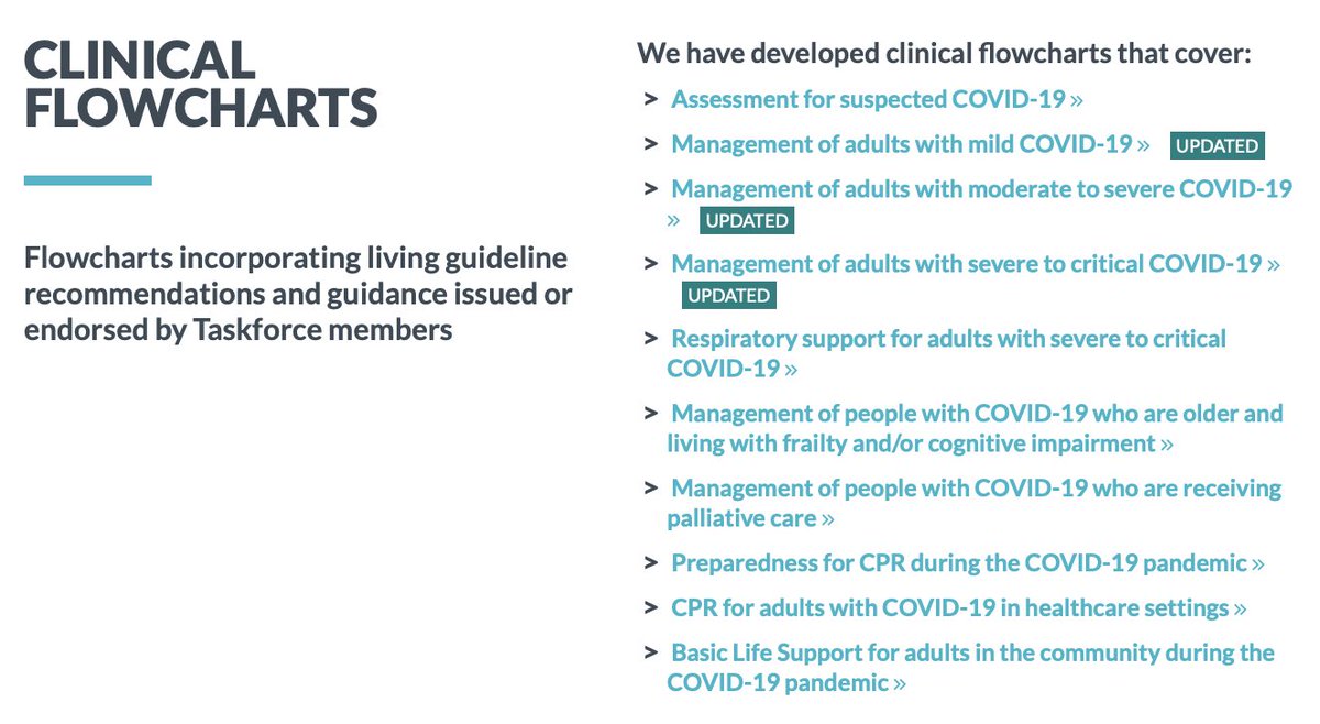 Our 11 living #ClinicalFlowcharts cover assessment, management &amp; respiratory support for people with #COVID19 &amp; those with symptoms of post acute COVID19, as well as guidance for #CPR during the pandemic in healthcare settings &amp; the community.
ow.ly/SPJq50C8CfZ
#COVID19Aus