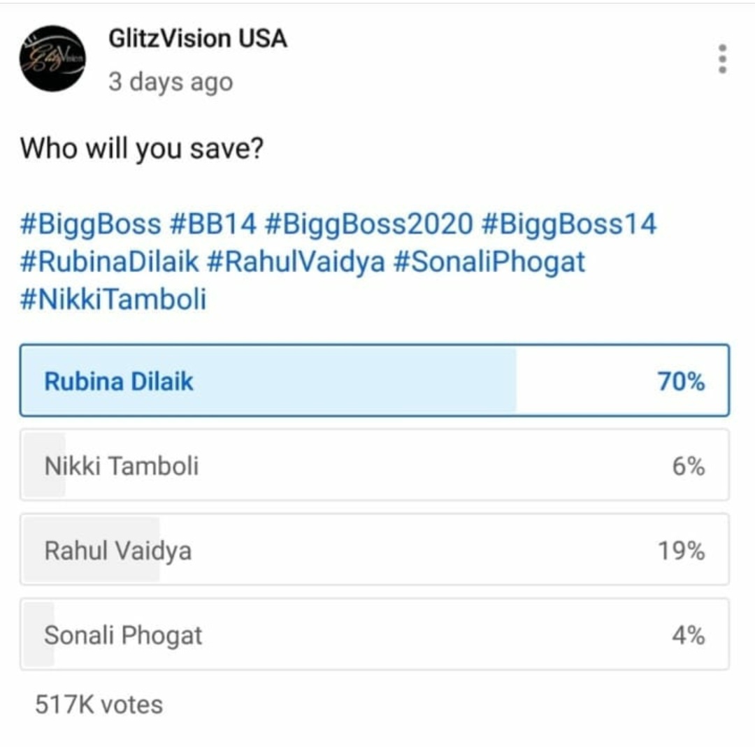 @sidkannan probably u do not know about the bot mafia of Rahool vaidya in twitter polls. Just see these ss to get an idea of who is ruling BB14 and who s audience fav.. https://t.co/T3jUEI5Fph