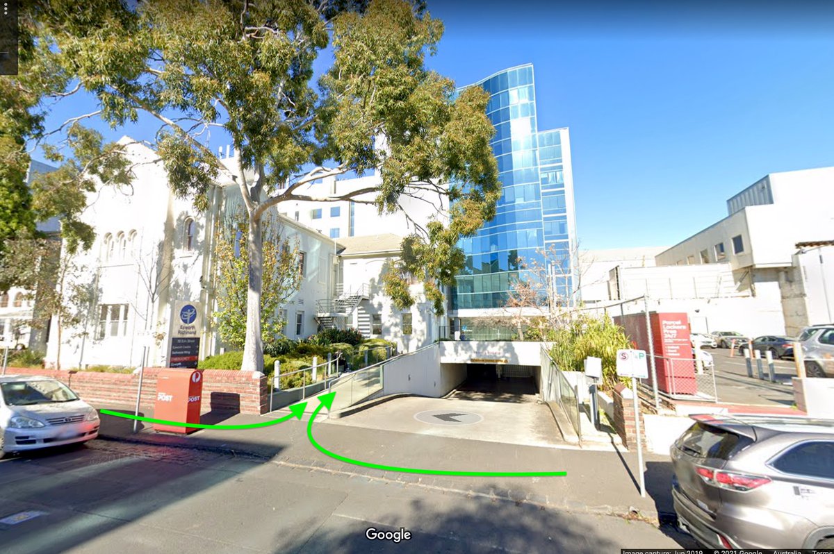 We're moving today to a new address, not far from the old one but within the Epworth Richmond. We're moving to 32 Erin St, Level 7, Suite 7.8, Richmond. It's near the top of the hill on Erin St, and the entrance walkway is near the red postbox.

local.google.com/place?id=36922…