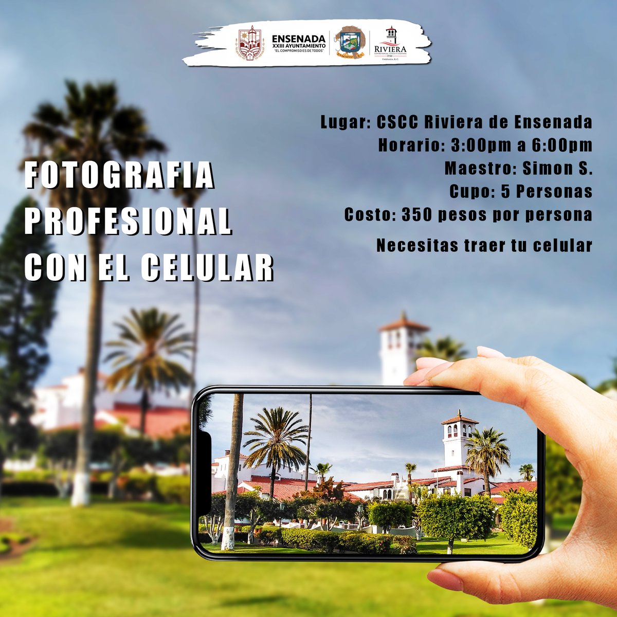 EnsenadaIvette's tweet photo. RIVIERA DE ENSENADA!
TALLER DE FOTOGRAFIA! https://t.co/5kVbnK6XtC