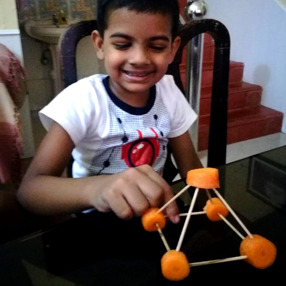 StMarksSchools's tweet image. Learning about Shapes by creating their own 3D Shape Models. Thinking based Learning Approaches that nurture Strong Understanding. #SchoolAtHome #StayAtHomeLearning #Montessori #Froebel #ThinkingActivity #3DShapes #ShapeConcepts #StrongUnderstanding #HappyChildren