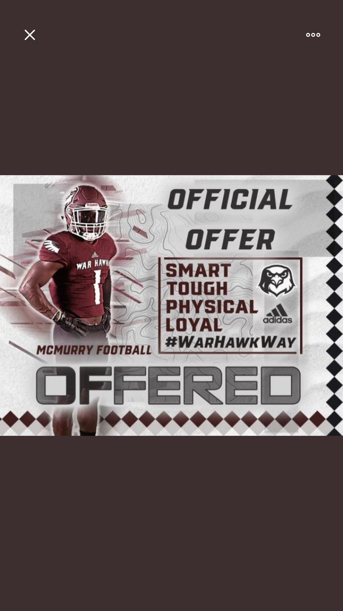 isaiahd51092946's tweet photo. Blessed to receive an offer from McMurry college @CoachJJennings1 @DickinsonFB @DHSFBRecruiting https://t.co/KM9kLk4KDO