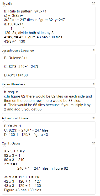 Desmos has been and continues to be amazing. I love the flexibility of students being able to sketch or type their work.