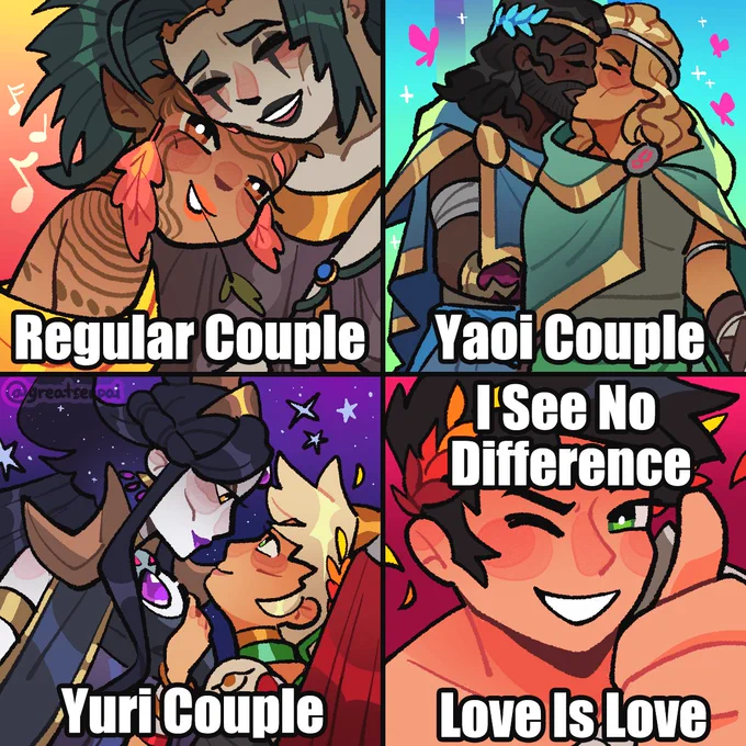 [ hades game ] happy valentines to all the couples out there 