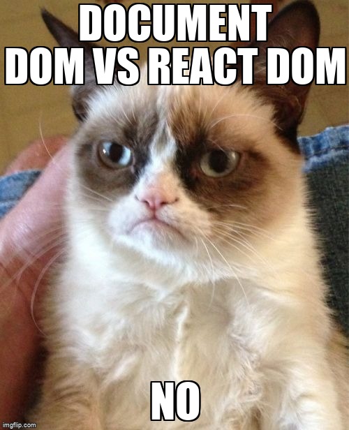 overflow_meme's tweet image. Document DOM vs React DOM stackoverflow.com/questions/6578… #reactdom #nodejs #dom #express #reactjs