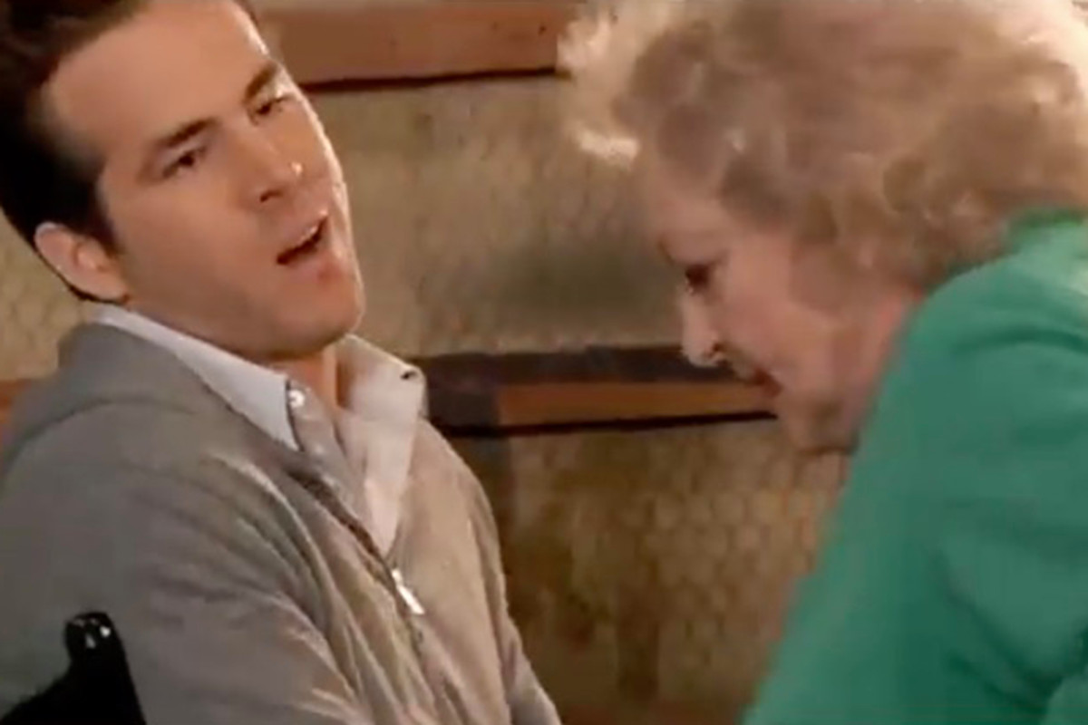 Ryan Reynolds sends shocking obscene video to 'demon' Betty White
