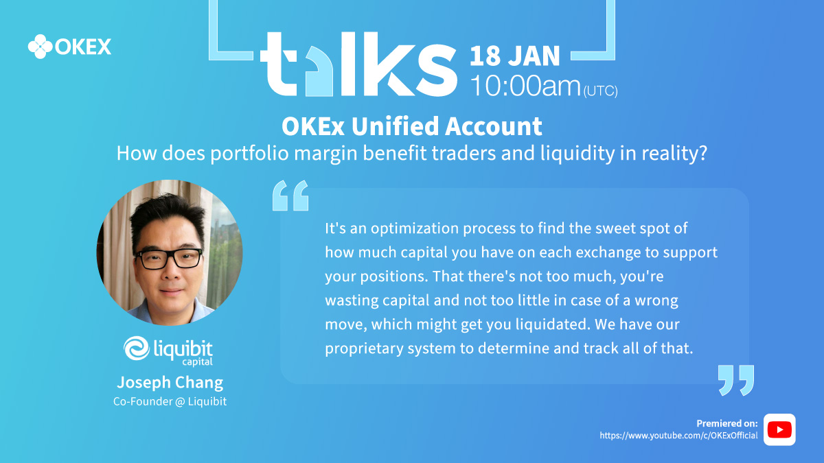 LennixOKX's tweet photo. Thank you Joseph @LiquibitCapital for joining our @OKEx Talks #UnifiedAccount.
Watch here: https://t.co/2gpUV0brbh https://t.co/xea35RMXvN