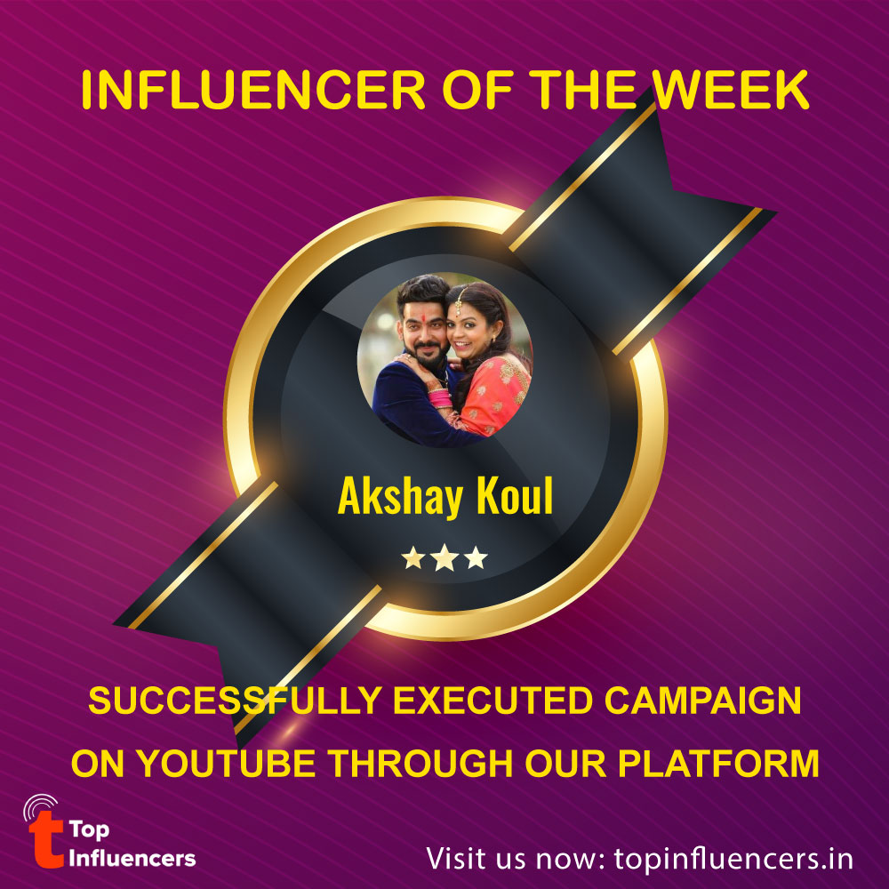 TopInfluencerIN's tweet photo. Meet our shining star of the week!
Successfully executed a campaign on YouTube through our platform.
Team Top Influencers: https://t.co/FQW1pbW8pB
#top_influencers #influencermarketing #youtubers #campaigns #youtubeinfluencer https://t.co/14rrwJQMOT