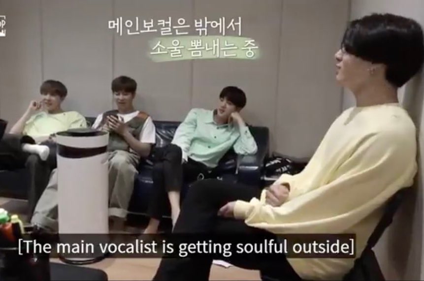 in the soop to Jungkook:• We can always count on Jeon Jungkook• The guide recording that Jungkook recorded• The adlibs that everyone wanted to hear• The Main Vocalist is getting soulful outside