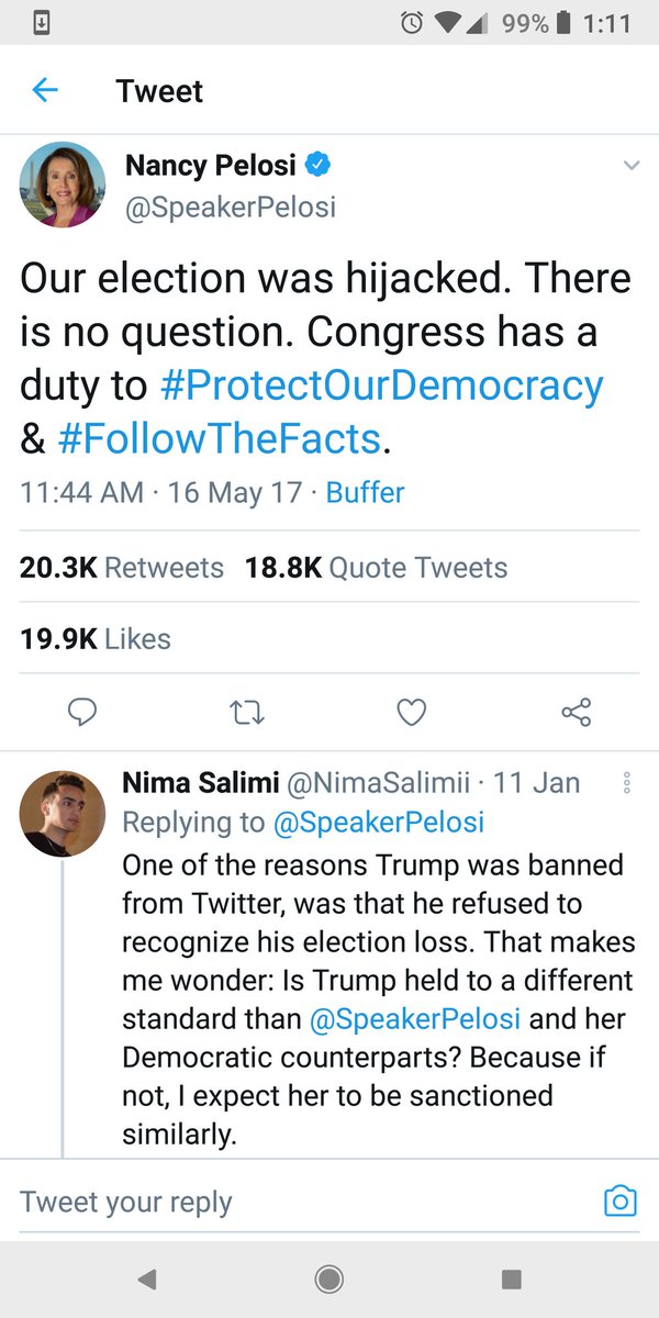 goofy_rich's tweet photo. @cnn Why aren't you reporting on this tweet from Nancy Polosi on May 16, 2017????!!!!
Seems to be about the same https://t.co/lPVTKBN9U5