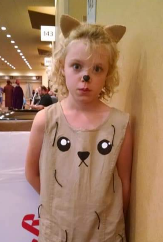 BattiestGrrl's tweet photo. @gameofkittens @Oatmeal @elanlee 

My 8yo has decided she is going to wear her Hairy Potato Cat cosplay dress for school pictures tomorrow. It's a pandemic; I'm inclined to allow it.

Stay tuned for the result. https://t.co/IvLM47VrTT