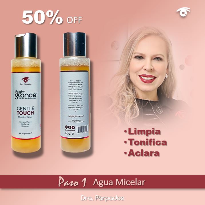 Remueve el maquillaje,el sucio y exceso de grasa.No irrita lo ojos.Ayuda a mantener la piel de tu rostro y párpados, hidratada y protegida de los rayos UV.Adquiérela online en draparpados.com y Amazon.Pedidos en USA al 7543172731 y en Vzla al 04266575683
