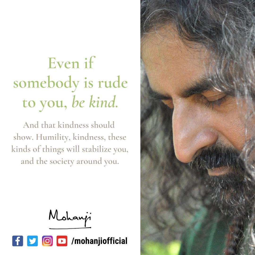MohanjiOfficial's tweet photo. "Even if somebody is rude to you, be kind. And that kindness should show."
Listen to the latest Mohanji Speaks Podcast as he speaks on having an Attitude of Kindness!
Link-
https://t.co/x9dMMQ1jmm
#MohanjiPodcast #KindnessForEveryone https://t.co/0r6EqGSzlK