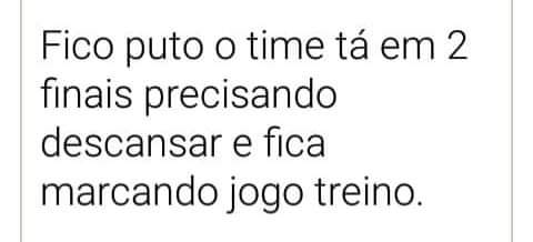 Marcelocosta02's tweet photo. Porra Palmeiras assim não! Treino é treino jogo é jogo. https://t.co/dWmeoF8bAT