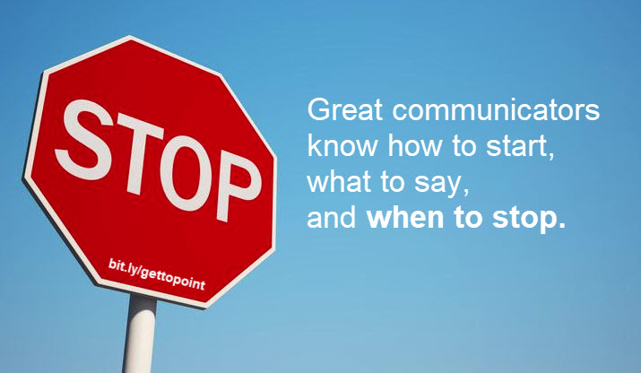 TheJoelTruth's tweet image. I often see panelists and interviewees speak for too long, typically ending sentences with &quot;but&quot;, &quot;and,&quot; and &quot;so,&quot; which only force more words. Recognize when you&apos;ve completed your point, end on a period, and stop. The more you add, the more you dilute the point you just made.