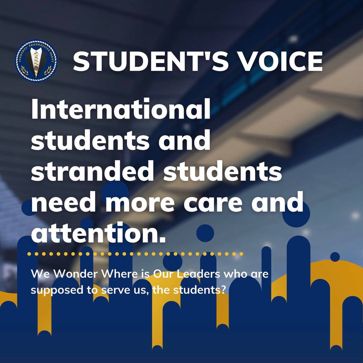 spp_utp's tweet photo. Based on our series of engagement sessions with international students and the students on campus, we found out that the student representatives have yet to take any actions to engage with these students who are stranded on campus. https://t.co/2bN8IP6beK